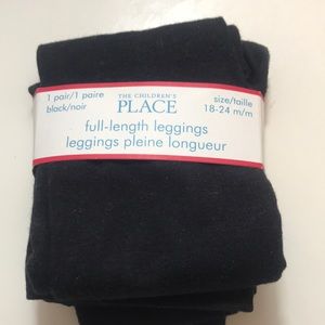 Black full length leggings